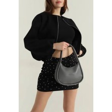 RoseBuy Bags Kadın El ve Omuz Fermuarlı Tek Göz Lüx Model Çanta 25X20