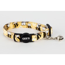 Gee's Premium Güvenlik Kilitli (Safety Click) Bee Happy Kedi Boyun Tasması