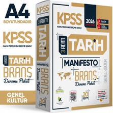 İnformal Yayınları 2026 Kpss Genel Kültür 3 Adım Tarih Manifesto 20LI Dijital Çözümlü Branş Deneme Paketi