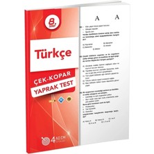 TeknoKapsül 4 Adım Yayınları 4 Adım 8. Sınıf Türkçe Çek Kopar Yaprak Test