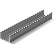 Metal Deposu Alüminyum U Profil 20X10MM Et Kalınlığı 1,5mm 100 cm - 1 Metre Boy