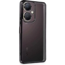 Lims Store Newface Vivo Y27 Kılıf Razer Lensli Silikon - Siyah