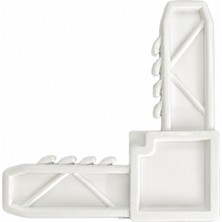 Metal Deposu 10 x 20 mm Plastik Sineklik Köşe Takozu Seti 4'lü Set – 4 Çerçeve Için Toplam 16 Adet