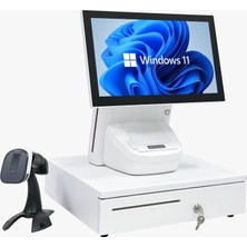 Iromx WP-1215W I5 12.gen 8gb 128GB 15.6" Wıfı/dahili Slip Yazıcılı Beyaz Endüstriyel Pos Pc