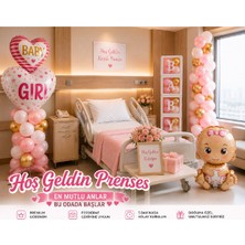 Bkmc Hoş Geldin Bebek Hastane Odası Süsleme Seti | Erkek & Kız Bebek Dekorasyon Seti | Baby Kutu Seti, Baby Boy/girl Balon, Bebek Folyo, Balon Zinciri | Premium Fotoğraf Çekim Konsepti
