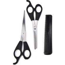 AyrStore Kuaför Seti - Saç Kesme Makası Ara Makas ve Tarak Hediyeli 3lü Set