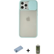 Marsilyan™- iPhone 12 Pro Max Kılıf Vadi Çizgi - Siyah Joko Magic 5d Hayalet Cam + Shine Kamera Lens Koruma Cam - Mı