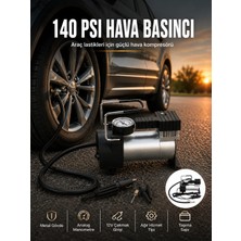 Marsilyan Ağır Hizmet Tipi Oto Kompresör 140 Psı Manometreli