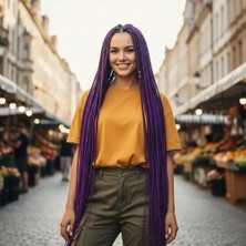Colezium Afrika Örgüsü Rasta Için Sen / Küllü Mor