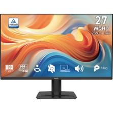 MSI Msı 27" IPS Pro MP275Q E14 4ms 144HZ Hdmı-Dp Kurumsal Monitör 2560X1440