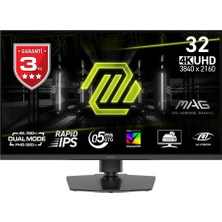MSI Msı 31.5" IPS Mag 322URDF E16 0.5ms 320Hz Hdmı-Dp Gaming Monitör 3840X2160