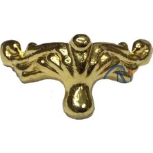 Colezium Köşe Etekli Sandık Ayağı, Kutu Ayak 1,5 cm - Sarı