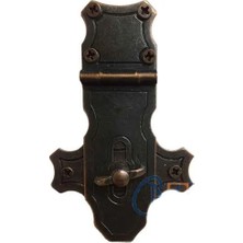 Colezium Dekoratif Anahtarlı Sandık Askısı - 40X65MM, Oksit, 1 Adet