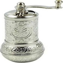 Colezium Osmanlı Motifli Kahve Baharat Değirmeni Gümüş