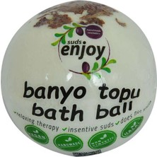 Colezium Beyaz Gül El Yapımı Banyo Küvet Topu Sabunu Beyaz 90-120 gr