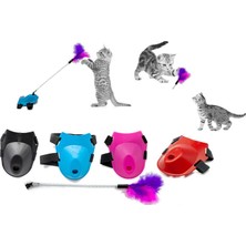 Colezium Tüylü Yaylı Ayak Oltası Oyuncağı 9 Cm-35 cm Pembe