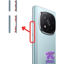 Fodos Redmi Note 14 Pro+ Plus Açma Kapama ve Yan Ses Tuşu Plastik Düğme 24115RA8EG Uyumlu