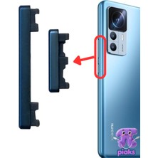 Fodos Xiaomi Mi 12T Pro Açma Kapama ve Yan Ses Tuşu Plastik Düğme 22081212UG 22081212G Uyumlu