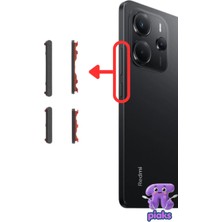 Fodos Redmi Note 14 5g Açma Kapama ve Yan Ses Tuşu Plastik Düğme 24094RAD4G Uyumlu