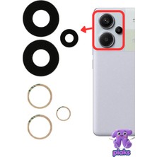 Fodos Redmi Note 13 Pro+ Plus Arka Kamera Camı Lensi Yapışkanlı Dış Cam 23090RA98C 23090RA98G Uyumlu