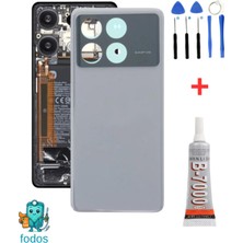 Fodos Poco X6 Pro Arka Kapak - Arka Pil Batarya Kapağı - 2311DRK48G Uyumlu + Tamir Kiti