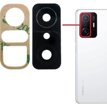 Fodos Xiaomi Uyumlu Mi 11T - Mi 11T Pro Kamera Lensi Cam - Kamera Camı -Yapışkanlı