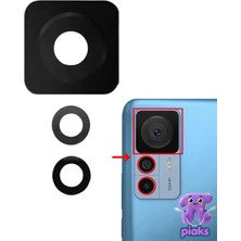 Fodos Xiaomi Mi 12T Arka Kamera Camı Lensi Yapışkanlı Dış Cam 22071212AG Uyumlu