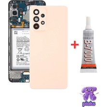 Fodos Samsung Galaxy A53 5g Arka Kapak Pil Batarya Kapağı Kamera Lensli SM-A536E Uyumlu + B700