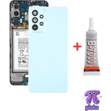 Fodos Samsung Galaxy A73 5g Arka Kapak Pil Batarya Kapağı Kamera Lensli SM-A736B Uyumlu + B700