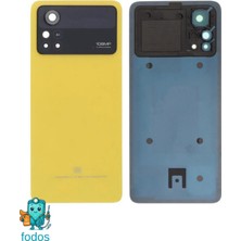 Fodos Poco X4 Pro 5g Arka Kapak - Arka Pil Batarya Kapağı Kamera Lensli - 2201116PG Uyumlu