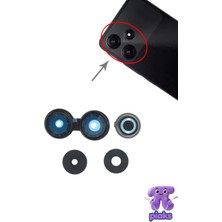 Fodos Xiaomi Redmi 13X Arka Kamera Camı Lensi Çerçeveli Komple 24049RN28L Uyumlu