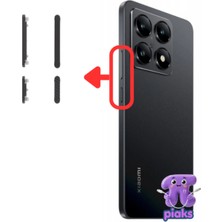 Fodos Xiaomi Mi 14T Açma Kapama ve Yan Ses Tuşu Plastik Düğme 2406APNFAG Uyumlu