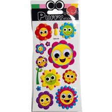 Oynar Gözlü Stickers Çiçekler