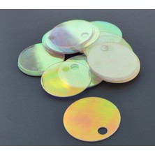 Yumakça Çanta Elbise Saydam Pul Payet 30 mm Şeffaf Janjanlı +/- 50 Adet - 25 gr