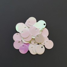 Yumakça Çanta Elbise Pul Payet 20 mm Beyaz Janjanlı +/- 100 Adet - 20,5 gr