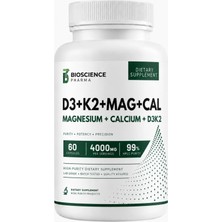 D3+K2 & Magnesıum+Calcıum Complex Bioscience