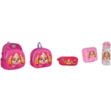 GENC DIJITAL BASKI Paw Patrol Skye Anaokulu Çantası 2652 Seti(Kabartmalı-5 Parça)