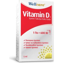 Montreal Wellcare Vitamin D3 600 Iu 5 ml Sprey ( 3 Adet )
