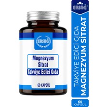 Ersağ Magnezyum Sitrat Takviye Edici Gıda 60 Kapsül