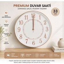 Kasımoğulları Concept 33 cm Duvar Saati Sessiz Akar