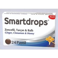 Montreal Smartdrops Bal ile Tatlandırılmış Zencefilli Tarçınlı Pastil ( 6 Adet )