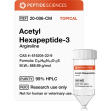 Peptide Sciences Acetyl Hexapeptide-3 (Argireline) 200MG (Topical)