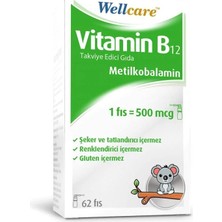 Montreal Wellcare Vitamin B12 500 Mcg Sprey 62 Puf ( 1 Adet )