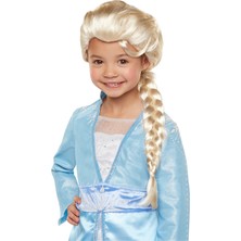 Magicool Platin Altın Dore Renk Karlar Ülkesi Elsa Frozen Peruğu Çocuk Boy