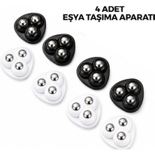 Shopwave 4pcs 3 Bi̇lya Tekerlekli̇ Poşetli̇ Mobi̇lya Eşya Taşima Aparati 360° (5047)