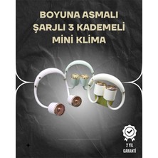 Shopwave Asılabilir Mini Boyun Fanı | 1000MAH Şarjlı, Turbo Güçlü Rüzgar