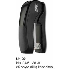 Std U-100 Zimba Makinesi Elegant 24/6 Siyah 25 Sayfa