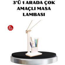 Shopwave Kalemlik Telefon Standlı Masa Lambası – Kısılabilir LED Işık, Göz Dostu Tasarım