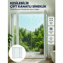 Shopwave Kesilebilir Çift Kanatlı Pencere Sinekliği Dayanıklı File