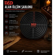 Major Hobi D&d Alan Ölçüm Şablonu Spell Areas Of Effect Rpg Ölçüm Seti 10°-40°